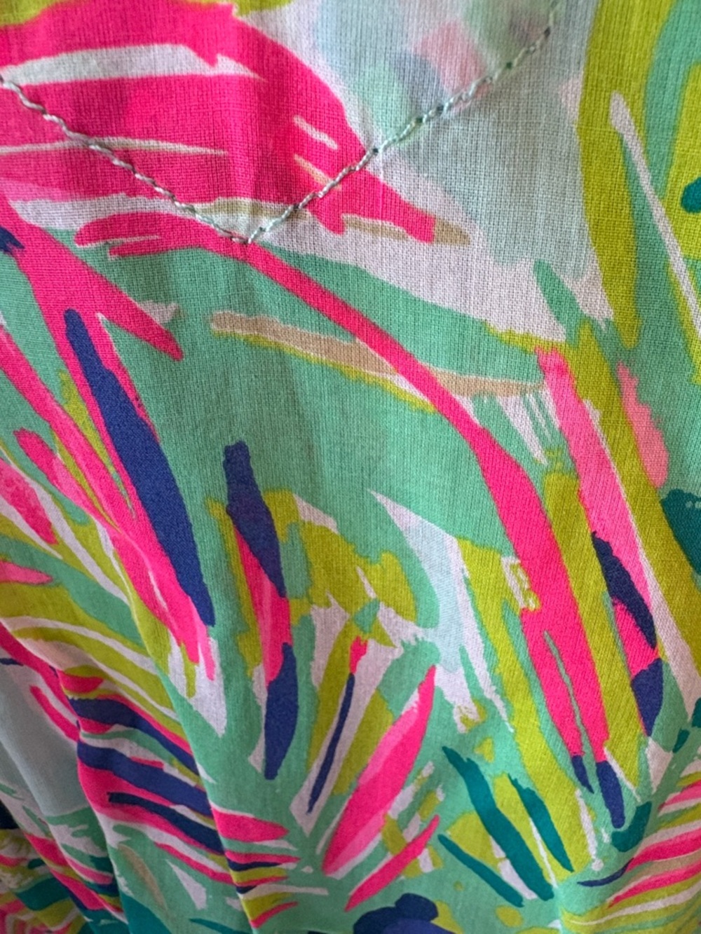 Lilly Pulitzer Multicolor Tropical Print V-Neck Top - Picture 2 of 4